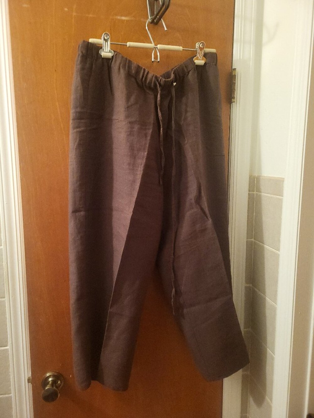Presswick & Moore Wide-Leg Linen Pants (Large) (New without tags)